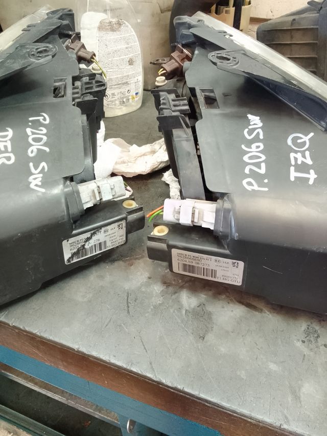 óptica Peugeot 206 sw faro delantero