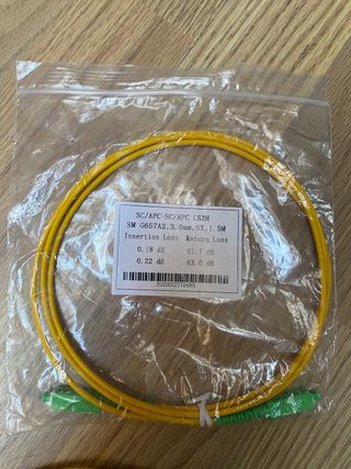 Cables Fibra optica 1,5 metros