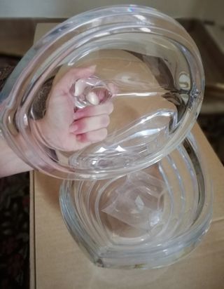 Centro tavola in vetro Bohemia