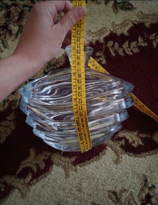 Centro tavola in vetro Bohemia