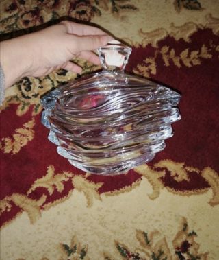 Centro tavola in vetro Bohemia