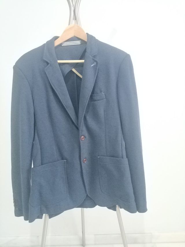 chaqueta azul marina hombre talla L