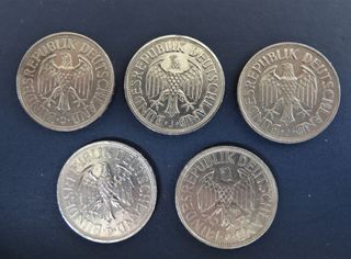 1 deutsche mark 1968/1970/1971/1973/1976
