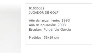Figura Lladro jugador de golf