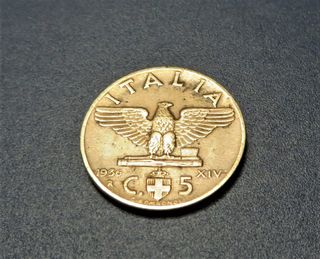 5 Centesimi rame Vittorio Emanuele III -Impero-