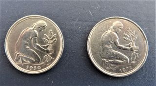 50 pfennig, 1950-1972 Germania
