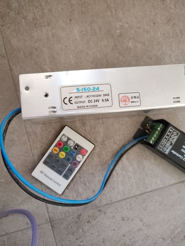 Fuente alimentación + controlador led