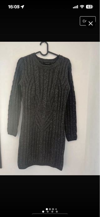 Vestido jersey gris talla S de Primark