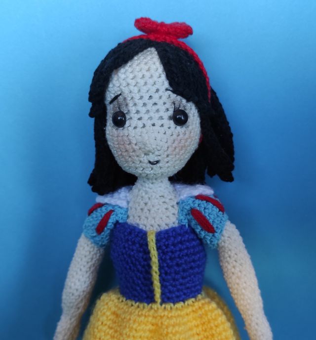 Blancanieves, Amigurumi, muñeco crochet único