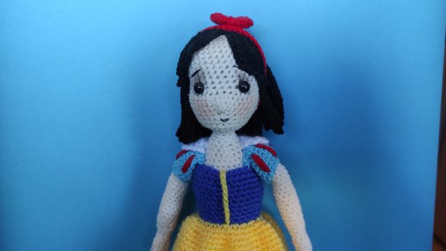Blancanieves, Amigurumi, muñeco crochet único