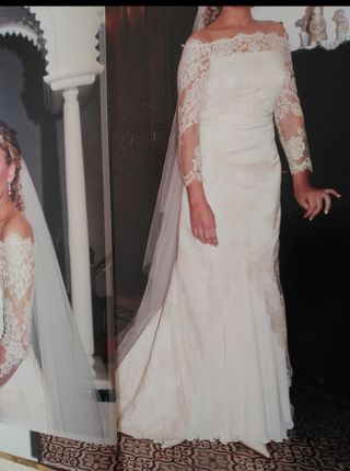 Vestido de novia. Talla M/ 38/40
