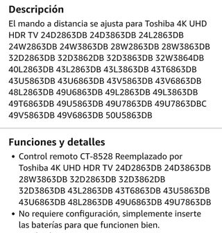 📺 MANDO A DISTANCIA TV TOSHIBA 📺