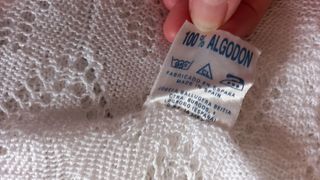 Saia de baptizado feita a mão