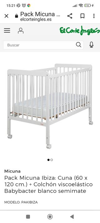 Cuna blanca madera mi cuna