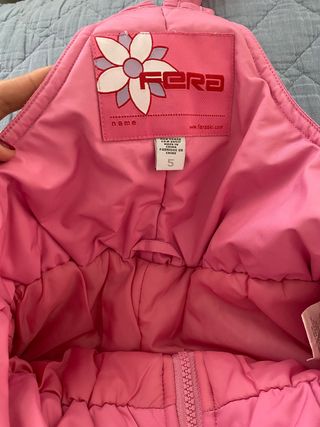 Mono esquí niña talla 5