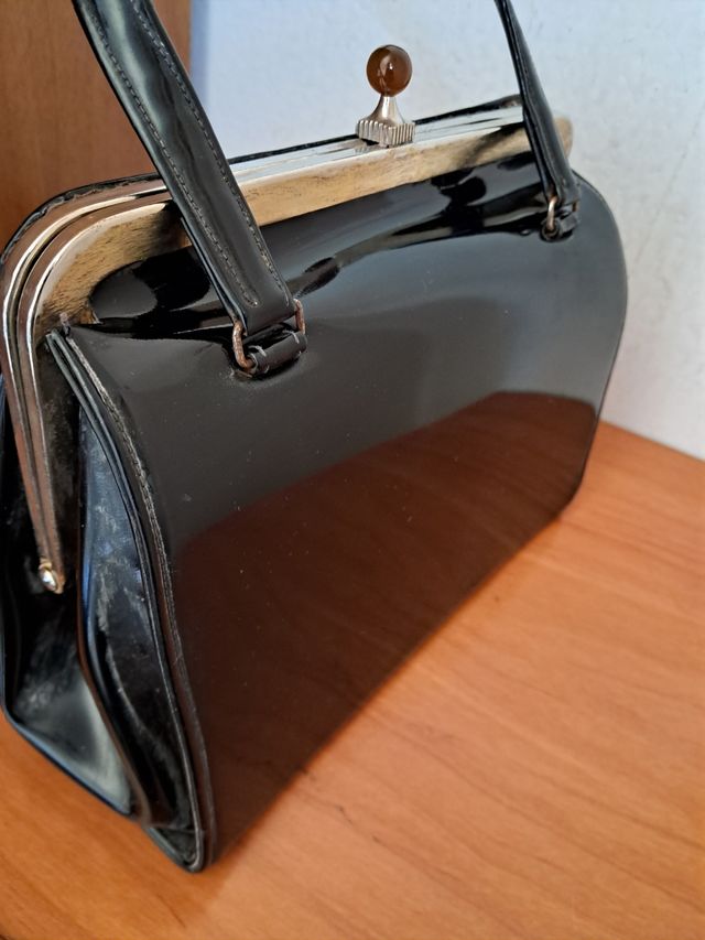 BOLSO  DE MAÑO VINTAGE AÑOS 60.