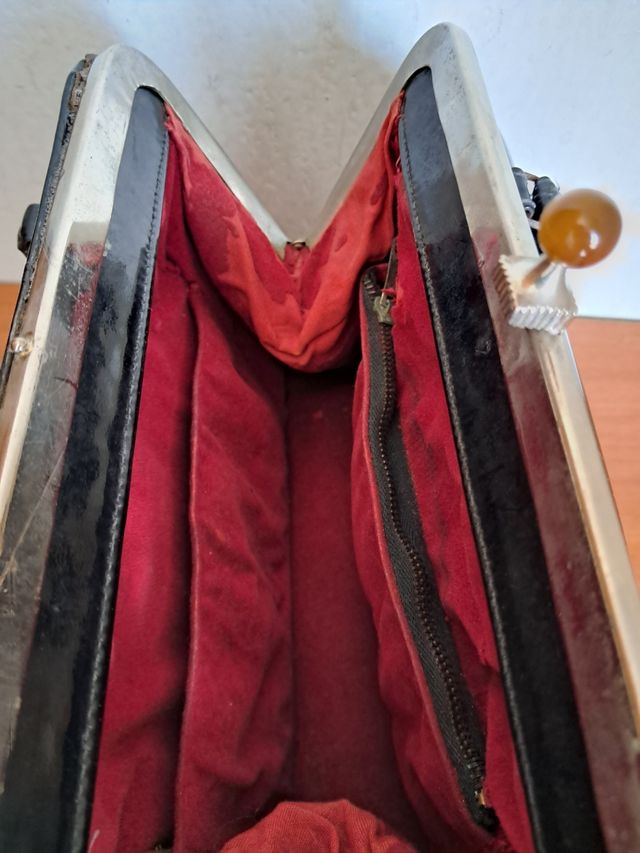 BOLSO  DE MAÑO VINTAGE AÑOS 60.