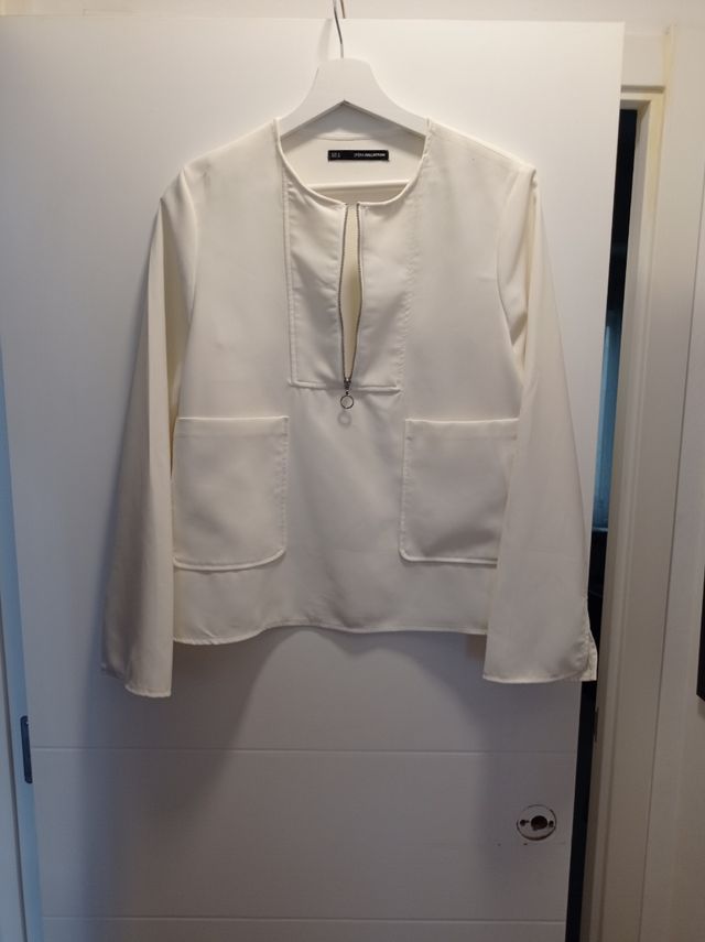 Blusa Sfera M crema NUEVA