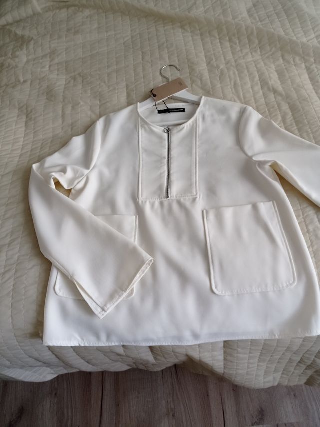 Blusa Sfera M crema NUEVA