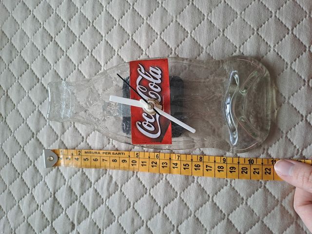 Orologio da parete Coca Cola in vetro