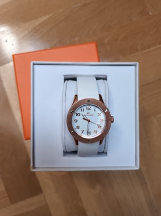 Reloj mujer correa blanca