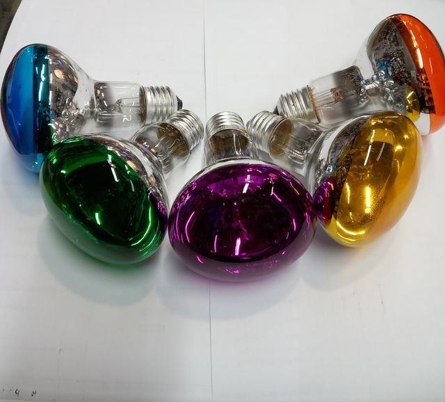 lampada 60w e27 r80 colorata