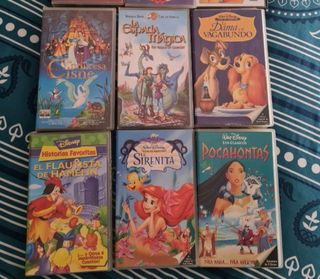Películas Disney VHS y Warner Bros