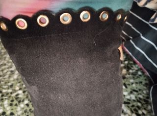 Botas altas serraje negras 41