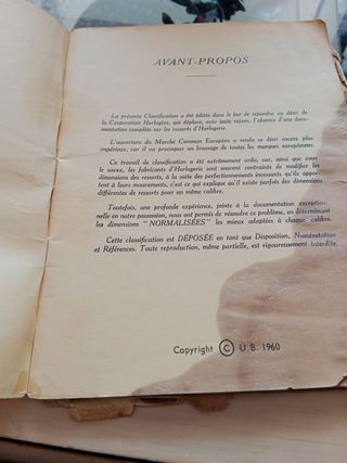 Libro Antiguo De Relojeria , Calibres