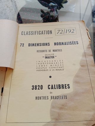 Libro Antiguo De Relojeria , Calibres