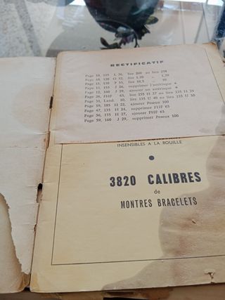 Libro Antiguo De Relojeria , Calibres