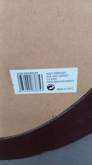 Espejo oval 60x80cm.