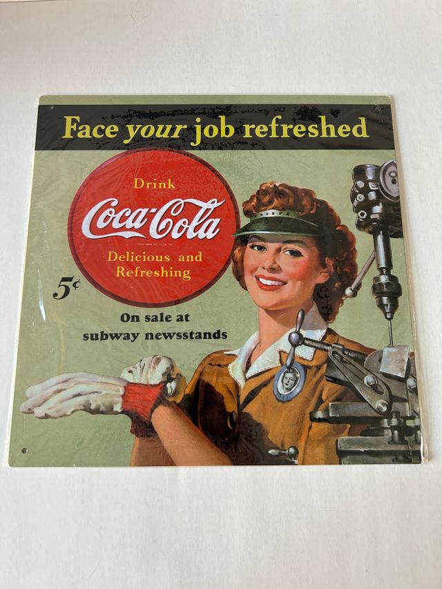 Cuadro metálico Coca Cola.