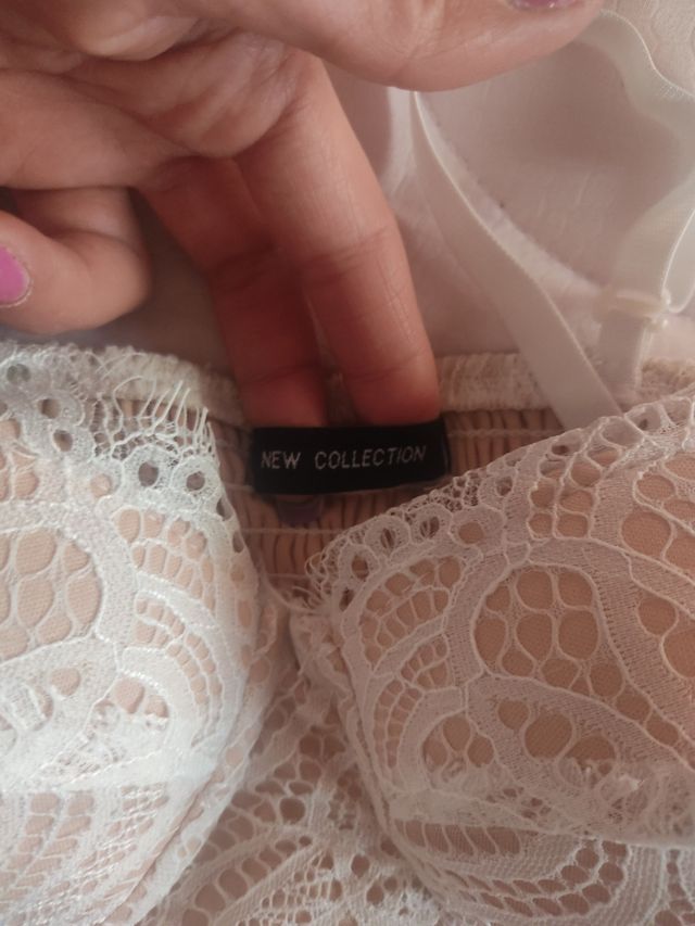 top ricamato taglia unica