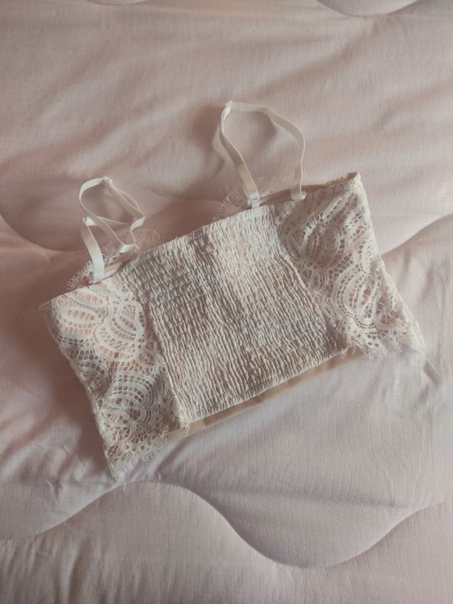 top ricamato taglia unica