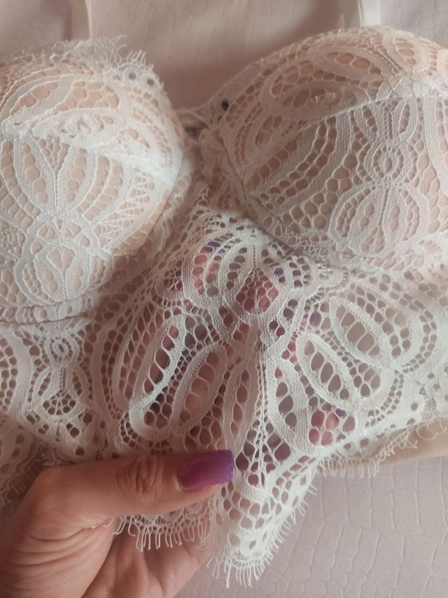 top ricamato taglia unica