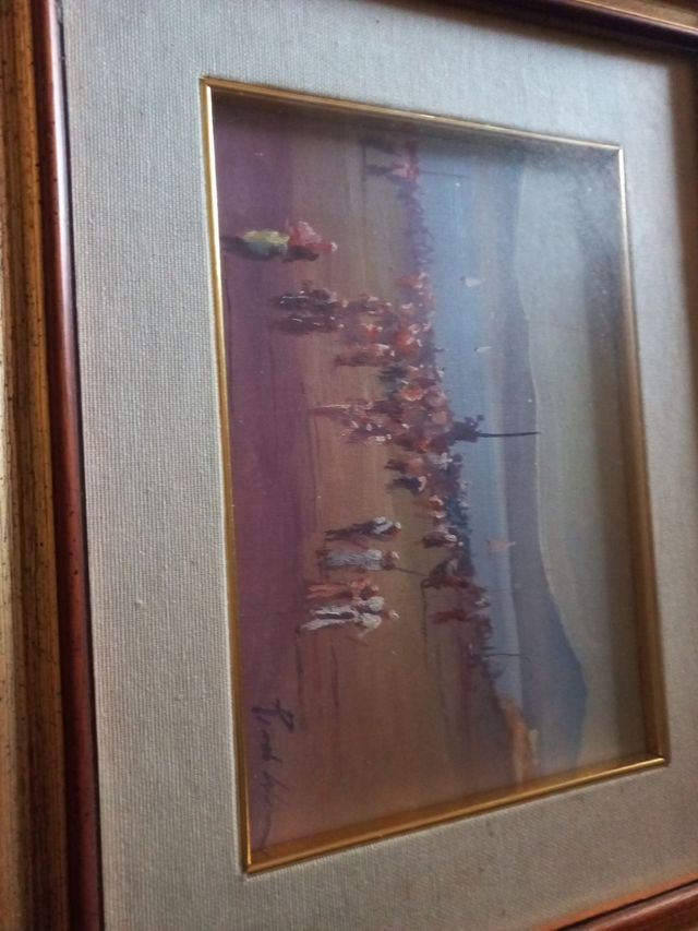 quadro dipinto a mano ad olio su tavola