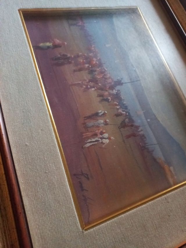 quadro dipinto a mano ad olio su tavola