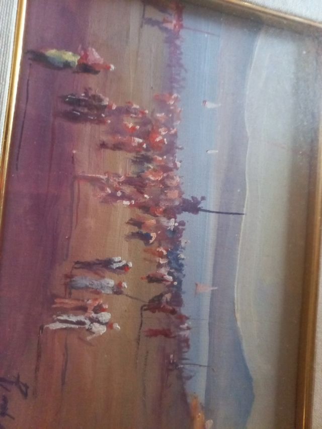 quadro dipinto a mano ad olio su tavola