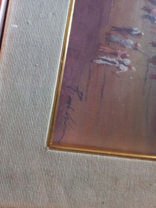 quadro dipinto a mano ad olio su tavola