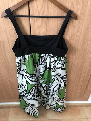 Vestido de flores verde de Vidrio, talla 40