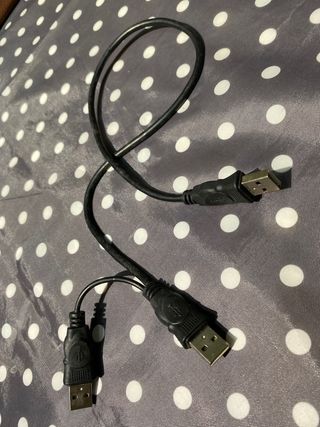 Cable Doble USB a USB