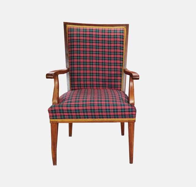 POLTRONA ANTICA, SEDIA VINTAGE, IN LEGNO