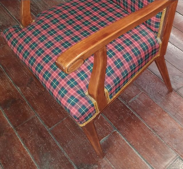 POLTRONA ANTICA, SEDIA VINTAGE, IN LEGNO