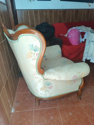 Conjunto sofás isabelinos