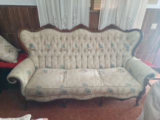 Conjunto sofás isabelinos