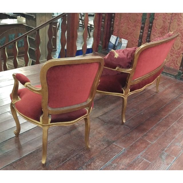 Sofá Luis XVI. Silla Antigua Francesa.