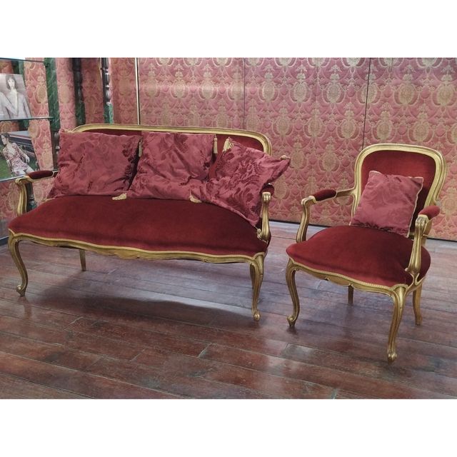 Sofá Luis XVI. Silla Antigua Francesa.