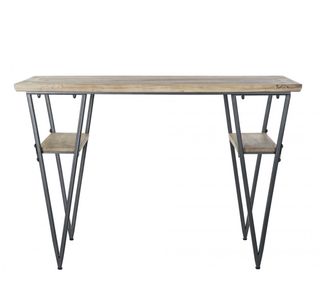 Escritorio madera maciza y metal nuevo