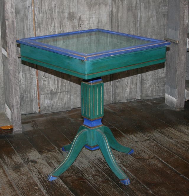 TAVOLO ANTICO, VETRINA, ESPOSITORE VINTAGE.